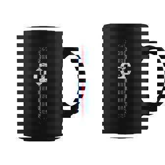 Vintage Motorsport Livery With Classic Race Car Color Stripe Coffee Mug | Mazezy