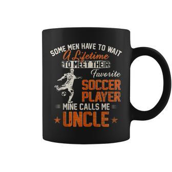 Vintage My Favorite Soccer Player Calls Me Uncle Football Coffee Mug | Mazezy AU