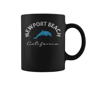 Vintage Newport Beach Ca Dolphin T Coffee Mug | Mazezy
