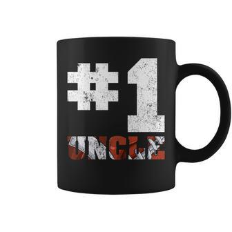 Vintage Number One American Football Uncle Fathers Day Coffee Mug | Mazezy