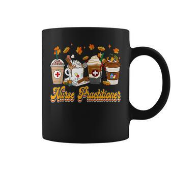 Vintage Nurse Practitioner Fall Vibes Autumn Coffee Lover For Coffee Lovers Coffee Mug | Mazezy