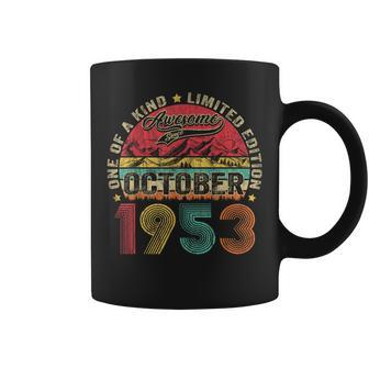 Vintage October 1953 70 Year Old 70Th Birthday For Coffee Mug - Seseable