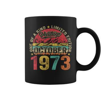Vintage October 1973 50 Years Old 50Th Birthday Coffee Mug - Monsterry
