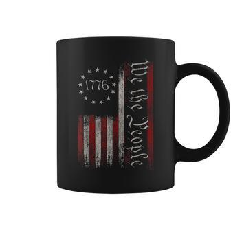 Vintage Old American Flag Patriotic 1776 We The People Usa Coffee Mug - Monsterry AU