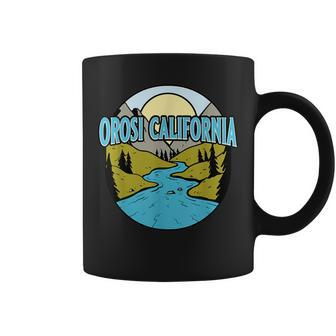 Vintage Orosi California River Valley Souvenir Print Coffee Mug | Mazezy