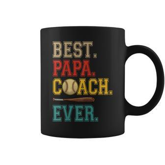 Vintage Papa Coach Ever Costume Baseball Player Coach Coffee Mug | Mazezy AU