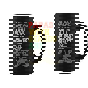 Vintage Papas With Beards Are Better Funny Fathers Day Gift Coffee Mug | Mazezy