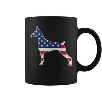 Vintage Patriotic Dog For Doberman Lovers Coffee Mug | Mazezy