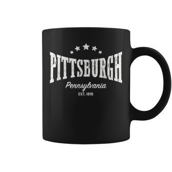 Vintage Pittsburgh Pa Home City Pride Distressed Coffee Mug | Mazezy