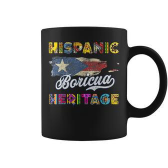 Vintage Puerto Rico Hispanic Heritage Month Coffee Mug - Seseable