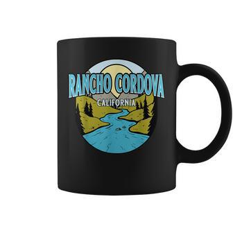 Vintage Rancho Cordova California River Valley Print Coffee Mug | Mazezy