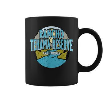 Vintage Rancho Tehama Reserve California River Valley Print Coffee Mug | Mazezy