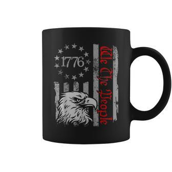 Vintage Retro 1776 We The People American Us Flag July 4Th 1776 Funny Gifts Coffee Mug | Mazezy