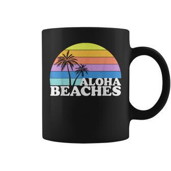 Vintage Retro Aloha Beaches Beach Tropical Vacation Gifts Vacation Funny Gifts Coffee Mug | Mazezy