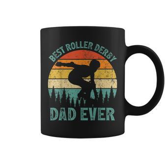 Vintage Retro Best Roller Derby Dad Ever Fathers Day Gift For Mens Gift For Women Coffee Mug | Mazezy UK