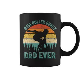 Vintage Retro Best Roller Derby Dad Ever Fathers Day Gift For Women Coffee Mug | Mazezy