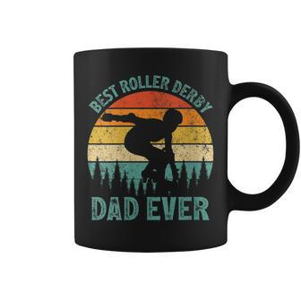 Vintage Retro Best Roller Derby Dad Ever Fathers Day Gift For Womens Gift For Women Coffee Mug | Mazezy DE