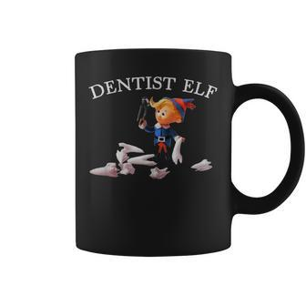 Vintage Retro Christmas Dentist Elf Coffee Mug - Seseable