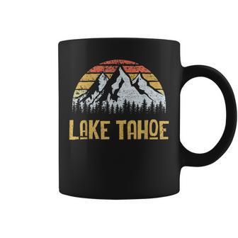 Vintage Retro Lake Tahoe California Nevada T Coffee Mug | Mazezy
