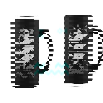 Vintage Retro Sharks And Ocean Waves Marine Biology Coffee Mug | Mazezy