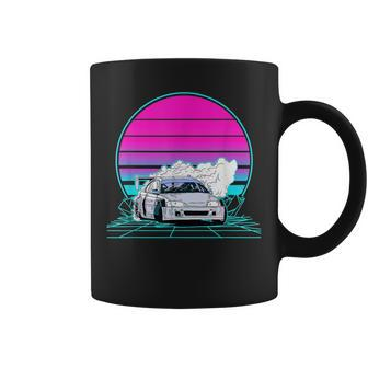 Vintage Retro Sunset Drifting Car Coffee Mug | Mazezy