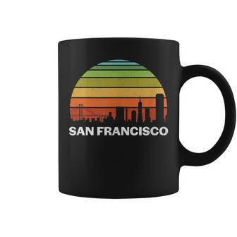Vintage San Francisco Ca Cityscape Retro Graphic Coffee Mug | Mazezy