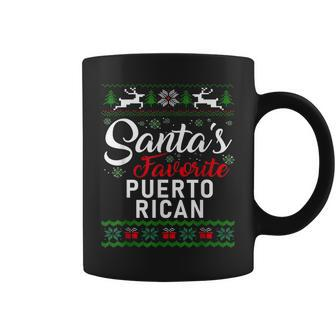 Vintage Santa Claus Favorite Puerto Rican Christmas Tree Coffee Mug - Seseable