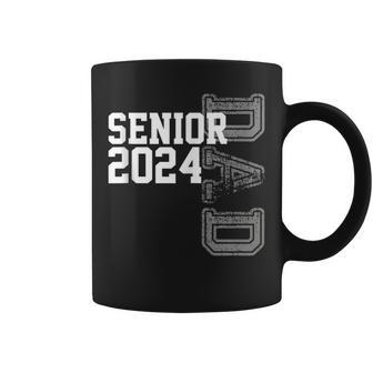 Vintage Senior 2024 Class Grad Proud Dad Class Of 2024 Coffee Mug | Mazezy