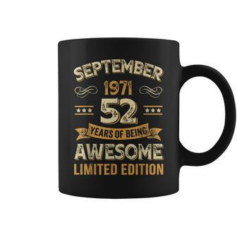 Vintage September 1971 52 Years Old 52Nd Birthday Coffee Mug - Thegiftio UK