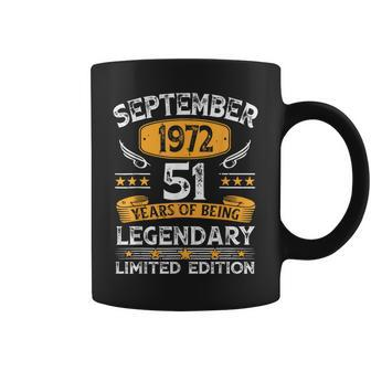 Vintage September 1972 51 Years Old 51St Birthday Coffee Mug | Mazezy