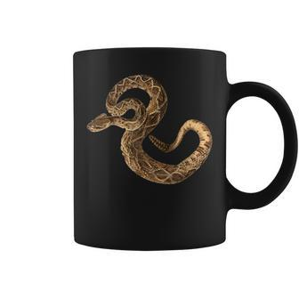 Vintage Snake Eastern Diamondback Rattlesnake Rattler Coffee Mug | Mazezy