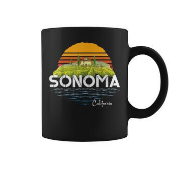 Vintage Sonoma Valley Winery California Souvenir Coffee Mug | Mazezy