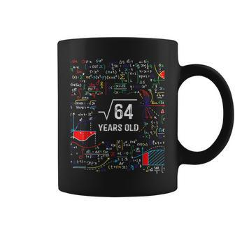 Vintage Square Root Of 64 8 Years Old Birthday Math Math Funny Gifts Coffee Mug | Mazezy