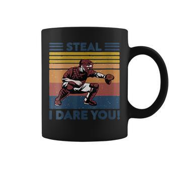 Vintage Steal I Dares You Baseball Funny T Coffee Mug | Mazezy