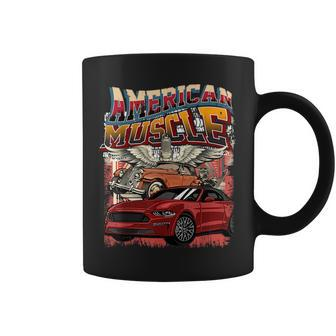 Vintage Streetwear American Muscle Car Graphic Apparel Coffee Mug | Mazezy