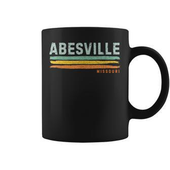 Vintage Stripes Abesville Mo Coffee Mug | Mazezy AU