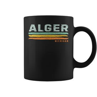 Vintage Stripes Alger Mi Coffee Mug | Mazezy AU