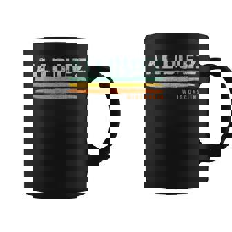 Vintage Stripes Allouez Wi Coffee Mug | Mazezy