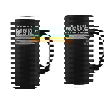 Vintage Stripes Amesville Oh Coffee Mug | Mazezy