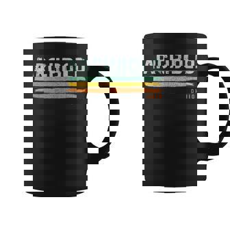 Vintage Stripes Archbold Oh Coffee Mug | Mazezy