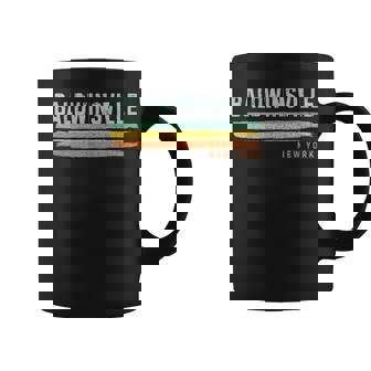 Vintage Stripes Baldwinsville Ny Coffee Mug | Mazezy