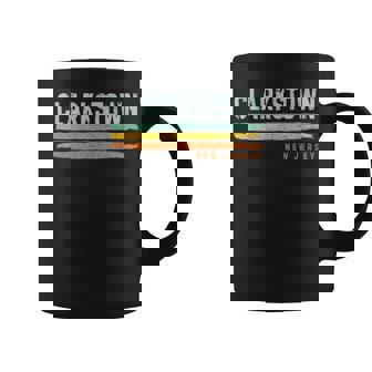 Vintage Stripes Clarkstown Nj Coffee Mug | Mazezy