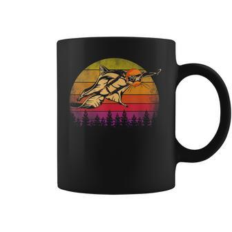 Vintage Sunset Squirrel Flying On Retro Coffee Mug | Mazezy