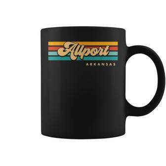 Vintage Sunset Stripes Allport Arkansas Coffee Mug | Mazezy