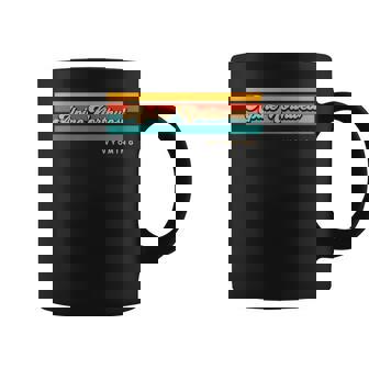 Vintage Sunset Stripes Alpine Northwest Wyoming Coffee Mug | Mazezy