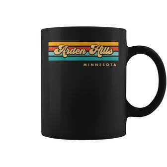 Vintage Sunset Stripes Arden Hills Minnesota Coffee Mug | Mazezy