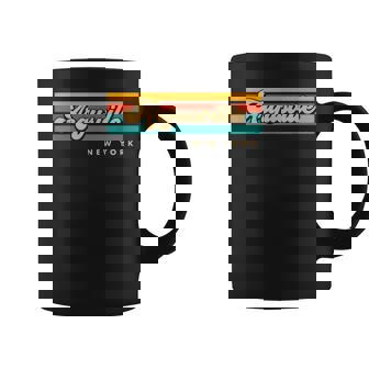 Vintage Sunset Stripes Argusville New York Coffee Mug | Mazezy