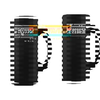 Vintage Sunset Stripes Arminto Wyoming Coffee Mug | Mazezy