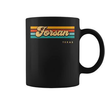 Vintage Sunset Stripes Forsan Texas Coffee Mug | Mazezy