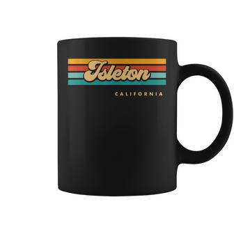 Vintage Sunset Stripes Isleton California Coffee Mug | Mazezy